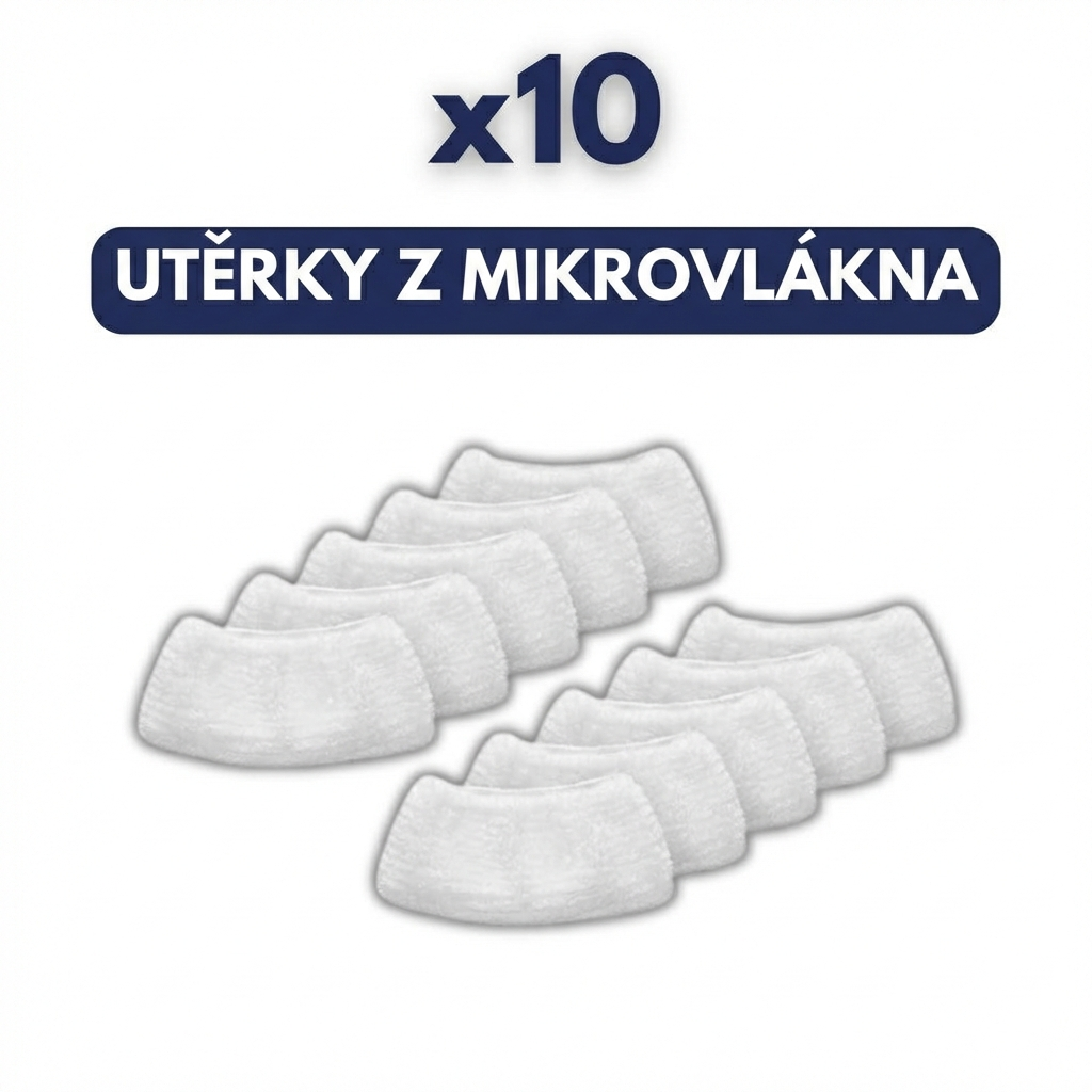 10 mikrovláknových utěrek / Prémiová kvalita